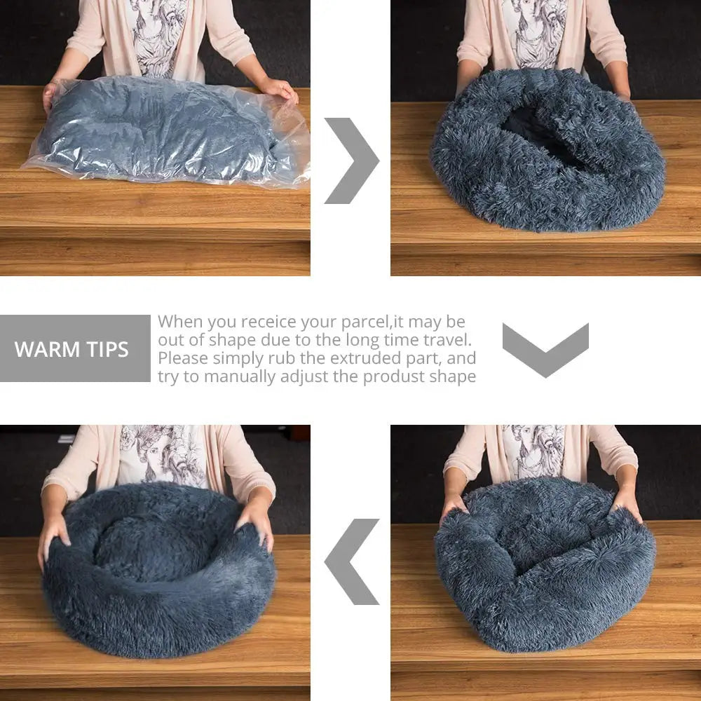 40-110cm Round Pet Bed – Ultimate Comfort for Your Furry Friend!