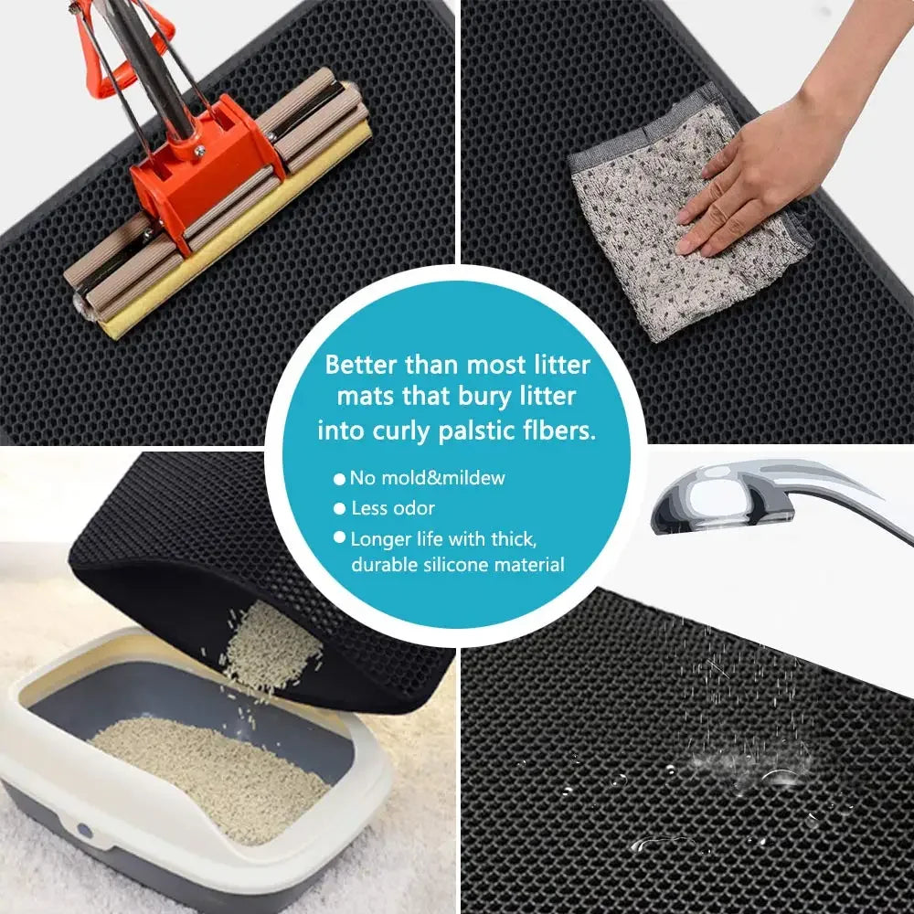 Cat Litter Mat with Gift – Clean Floors Happy Paws!