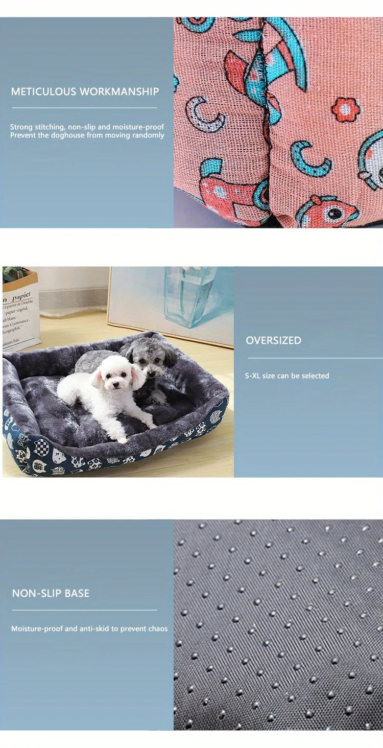 Pet Dog & Cat Bed Sofa Mats – Comfort and Style for Every Pet!