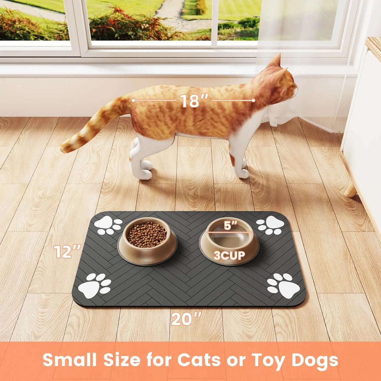 Pet Feeding Mat – Keep Mealtime Tidy and Stress-Free!