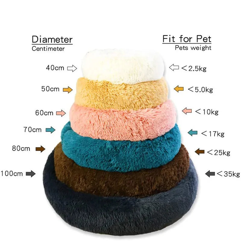 40-110cm Round Pet Bed – Ultimate Comfort for Your Furry Friend!